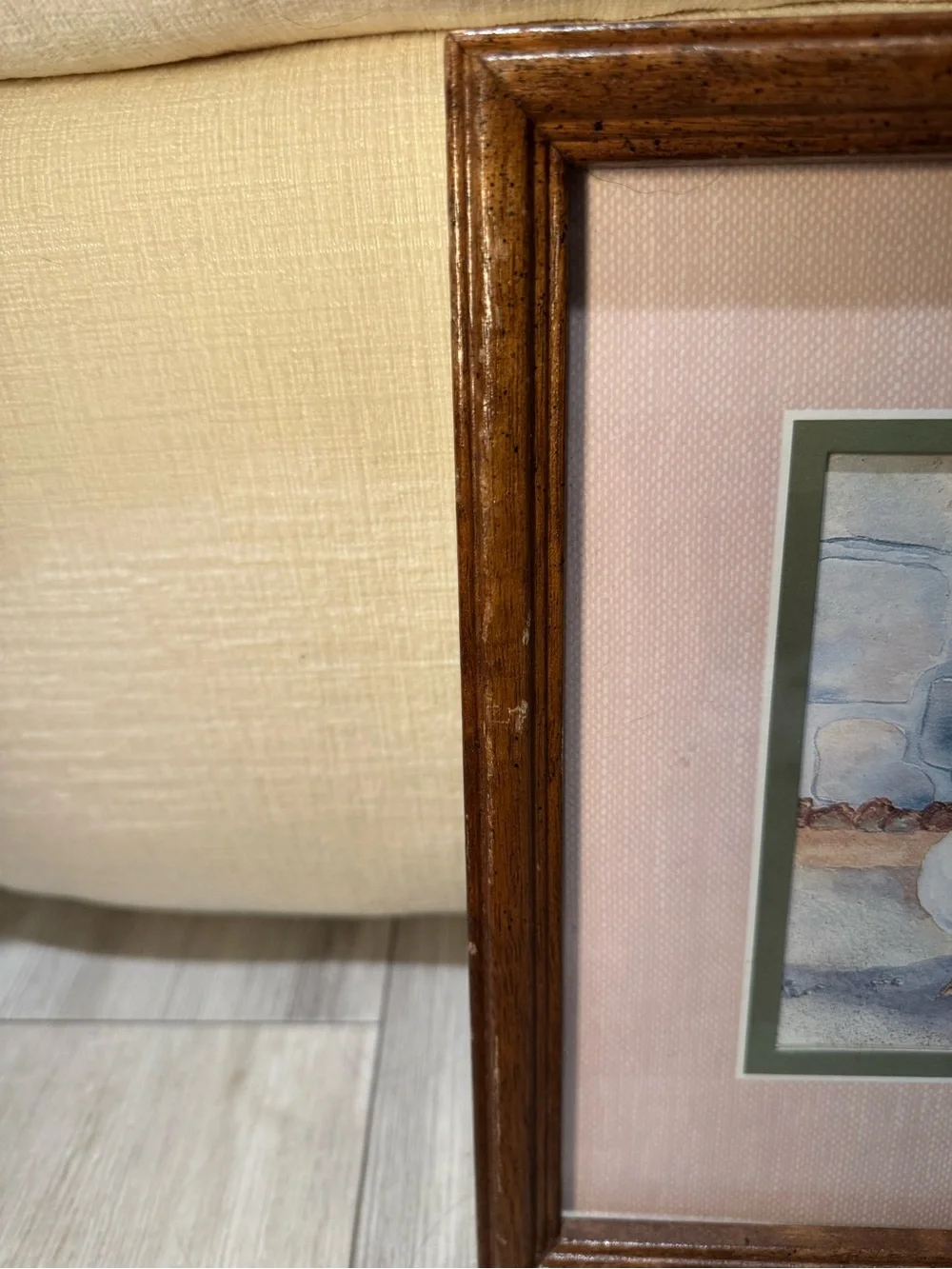 Vintage Ava Freeman Geese Print, 1980s Watercolor Wall Art